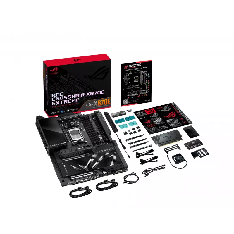 Emaplaat ASUS ROG CROSSHAIR X870E EXTREME — AMD X870E, Socket AM5, Extended ATX, DDR5, 4 DIMM, Wi‑Fi 7, 5 Gb LAN, 5x M.2