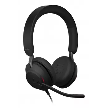 Jabra Evolve2 40 SE peakomplekt juhtmega Peapael Kõned/muusika USB USB-C / USB Type-A Must