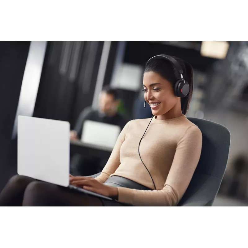 Jabra Evolve2 40 SE peakomplekt juhtmega Peapael Kõned/muusika USB USB-C / USB Type-A Must
