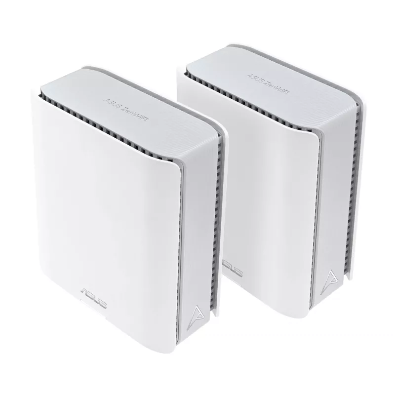 ASUS ZenWiFi BT8 (2-pakk) Kolmriba (2,4 GHz / 5 GHz / 6 GHz) Wi-Fi 7 (802.11be) Valge 3 sisemist antenni