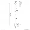 Laekinnitus Neomounts CL35-340BL12, max kaal 50 kg, 23–42-tollistele ekraanidele