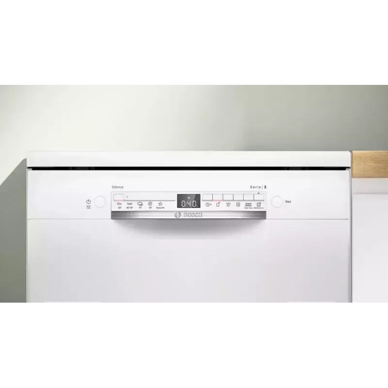 Eraldiseisev nõudepesumasin Bosch Serie 2 SMS2ITW09E — 13 komplekti, 46 dB, 60 cm, soojusvahetiga kuivatus