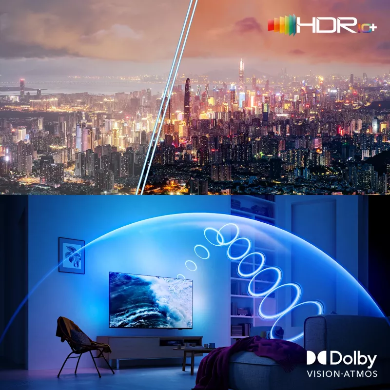 Philips 55OLED910/12 TV 139.7 cm (55 tolli) 4K Ultra HD nutiteler Wi-Fi Metallik