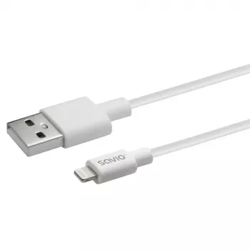USB-kaabel Savio CL-192 1m USB A USB 2.0 Valge