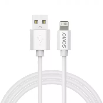 USB-kaabel Savio CL-192 1m USB A USB 2.0 Valge