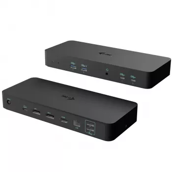 i-tec USB-C Intelligent Triple Display Docking Station + toiteedastus 100 W