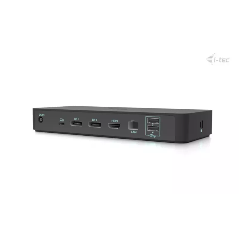 i-tec USB-C Intelligent Triple Display Docking Station + toiteedastus 100 W