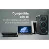 ITEC i-tec USB-C KVM Dock PRO kolme hosti jaoks, topeltvideo, 2x toiteedastus (max 92 W), USB 3.2, 10 Gbit/s, Gigabit Ethernet