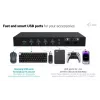 ITEC i-tec USB-C KVM Dock PRO kolme hosti jaoks, topeltvideo, 2x toiteedastus (max 92 W), USB 3.2, 10 Gbit/s, Gigabit Ethernet