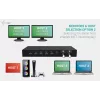 ITEC i-tec USB-C KVM Dock PRO kolme hosti jaoks, topeltvideo, 2x toiteedastus (max 92 W), USB 3.2, 10 Gbit/s, Gigabit Ethernet