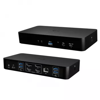 Dokkimisjaam i-tec CAINTGDUAL4KDOCPD kahe monitori tugi ja kuni 100 W toiteedastus