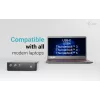 i-tec Thunderbolt5 Quattro Display dokkimisjaam, 5x USB, 2.5 GLAN + toiteedastus 140 W