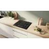 Sisseehitatud gaasipliit Bosch PRP6A6H40 — 60 cm, must, 4 põletit, eesmised pöördnupud