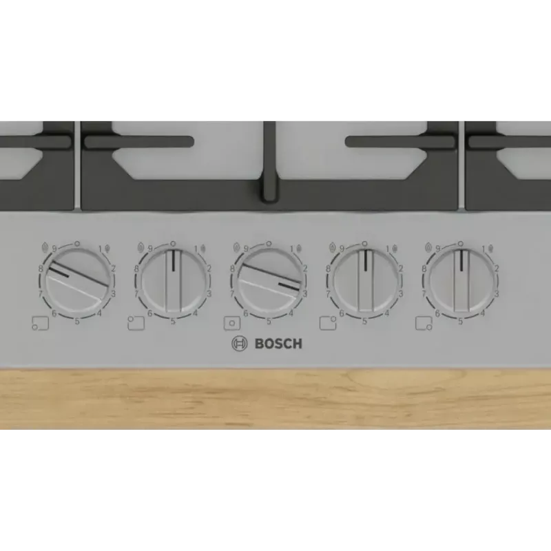 Bosch Serie 6 PCQ7A5I90 pliit Roostevaba teras Sisseehitatud 75 cm Gaas 5 tsooni