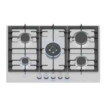 Bosch Serie 6 PCQ7A5I90 pliit Roostevaba teras Sisseehitatud 75 cm Gaas 5 tsooni