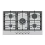 Bosch Serie 6 PCQ7A5I90 pliit Roostevaba teras Sisseehitatud 75 cm Gaas 5 tsooni