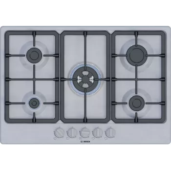 Bosch Serie 4 PGQ7B5K90 pliit Roostevaba teras Sisseehitatav 75 cm Gaas 5 tsooni