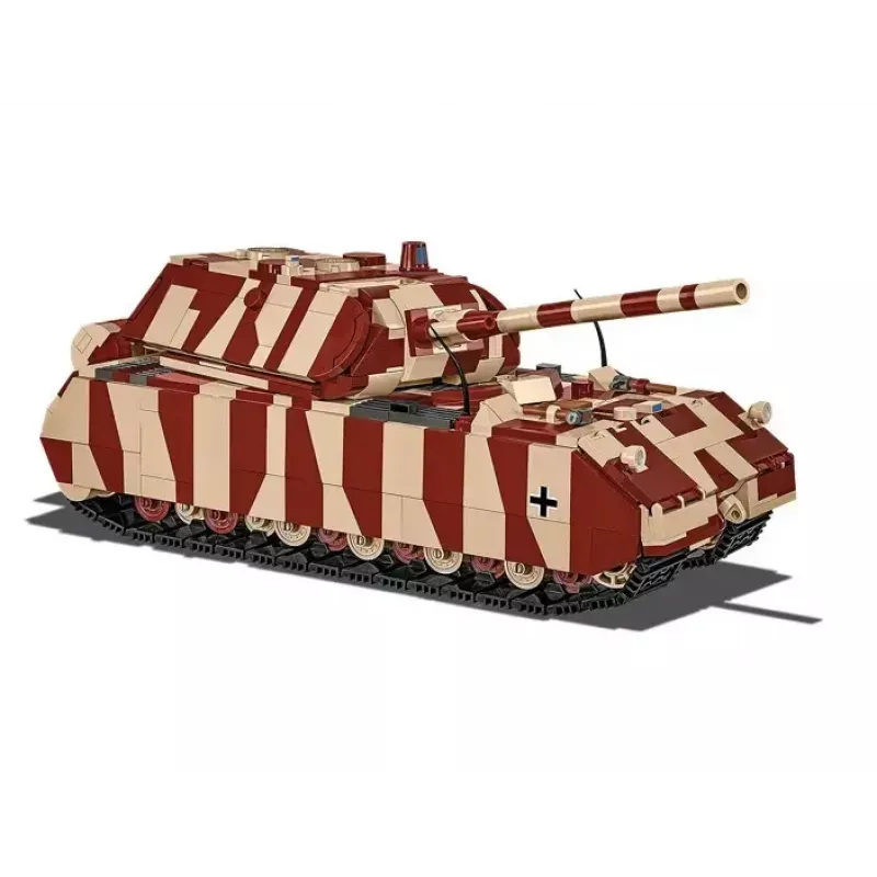 Cobi Building Blocks Panzer VIII Maus mudelikomplekt 1:35 skaalal COBI-3138, üksikasjalik sõjaväesõiduki koopia