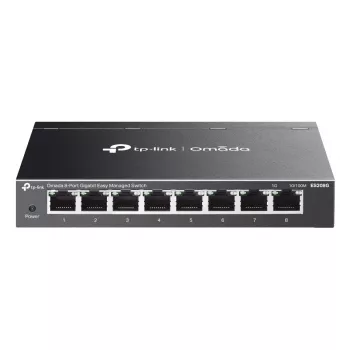 TP-Link Omada ES208G võrgukommutaator Hallatav L2 Gigabit Ethernet (10/100/1000) Must