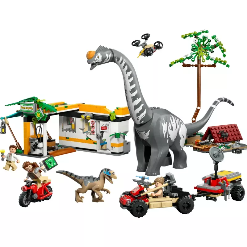 LEGO Jurassic World komplekt 76973 — raptor ja titanosaurus 3 figuuriga, 582 osa, vanusele 7+