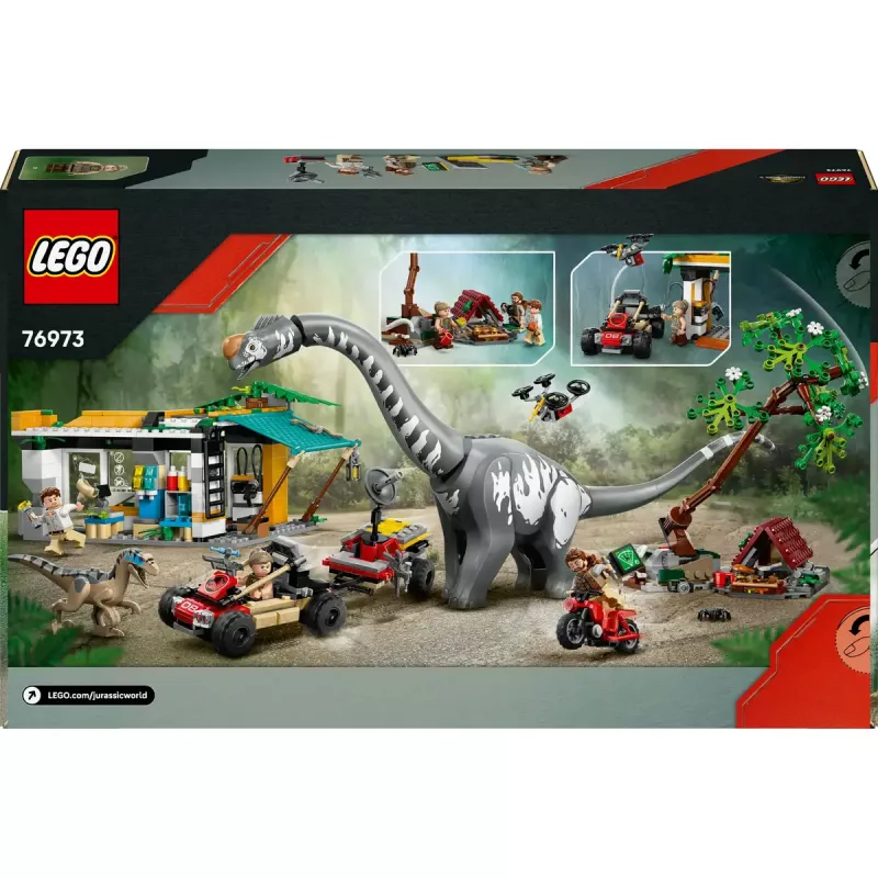LEGO Jurassic World komplekt 76973 — raptor ja titanosaurus 3 figuuriga, 582 osa, vanusele 7+