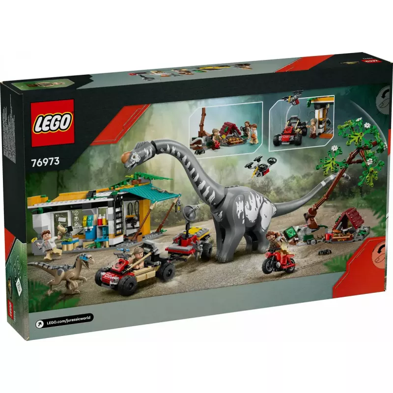 LEGO Jurassic World komplekt 76973 — raptor ja titanosaurus 3 figuuriga, 582 osa, vanusele 7+