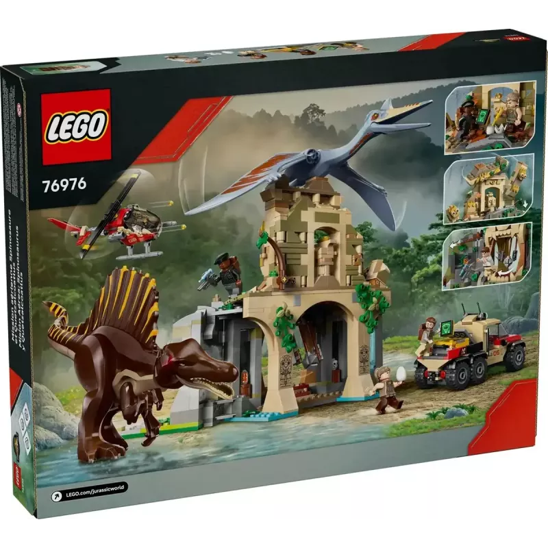 LEGO Jurassic World Õhumissioon Quetzalcoatluse ja Spinosaurusega 76976 — 984 tükki, 4 minifiguuri, vanus 8+