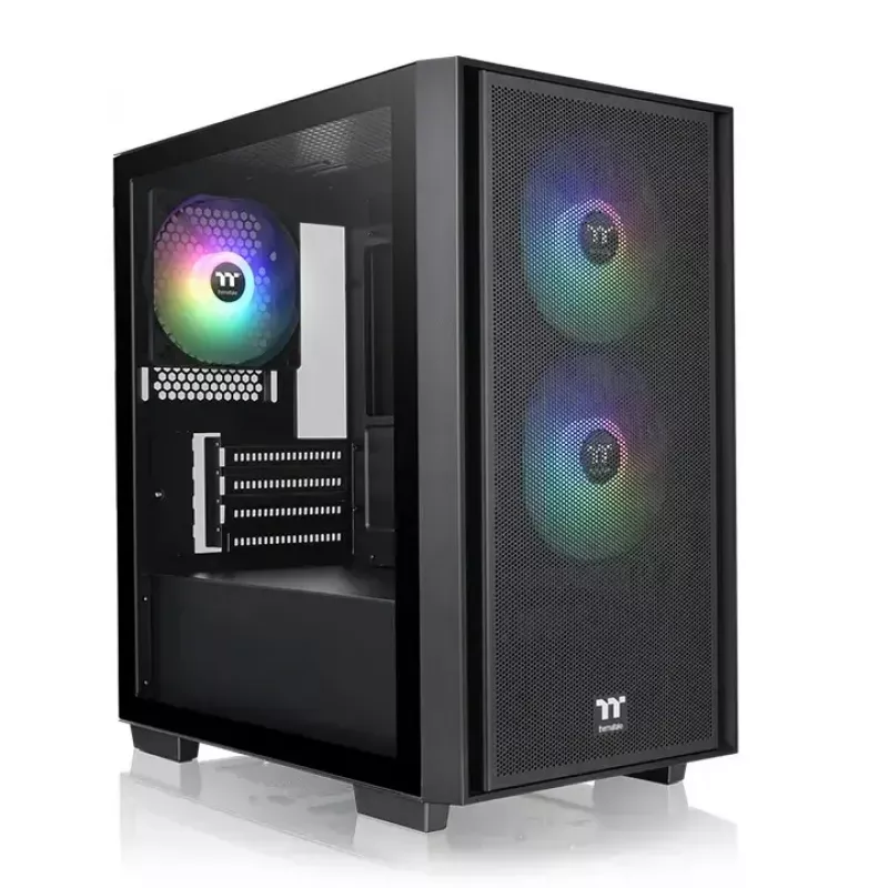 PC-korpus Thermaltake Versa H16 TG ARGB Micro Tower Must