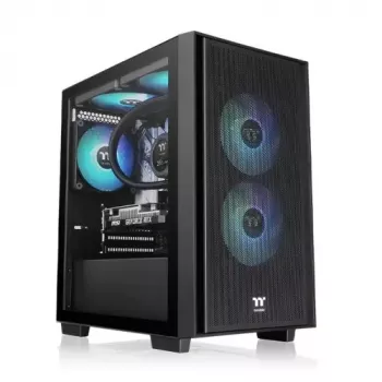 PC-korpus Thermaltake Versa H16 TG ARGB Micro Tower Must