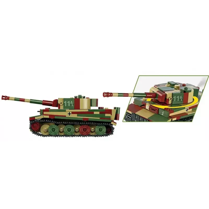 Mudelkomplekt Cobi Pz.Kpfw. VI Tiger Ausf. E mõõtkavas 1:35, detailne ehitusklotside komplekt