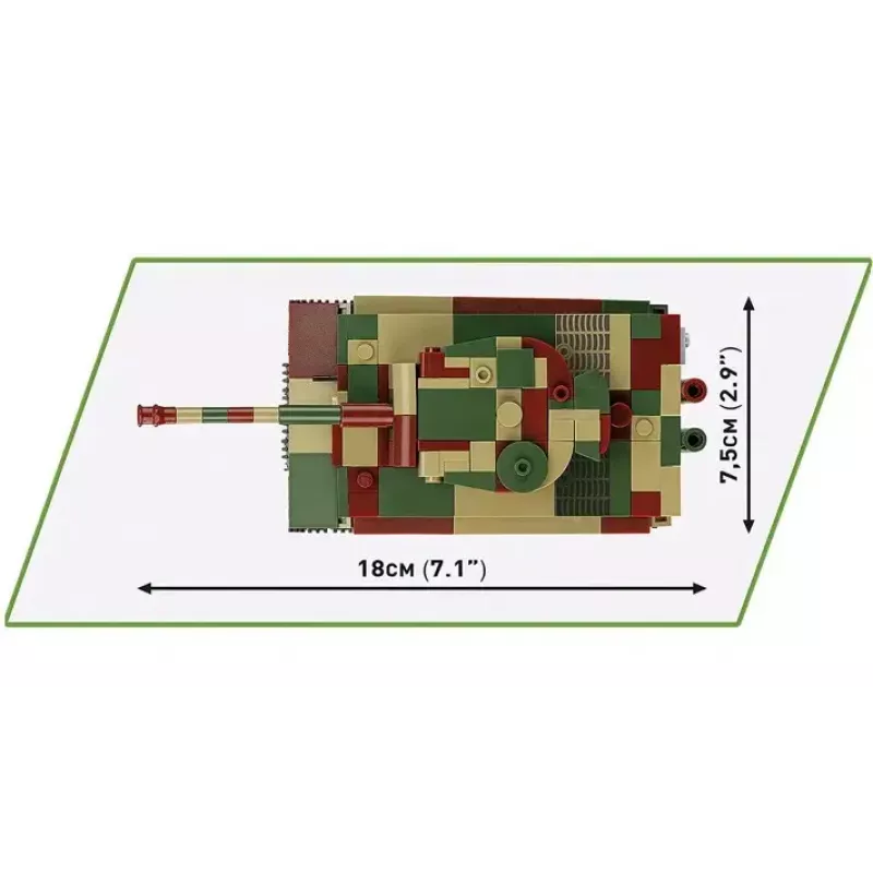 Mudelkomplekt Cobi Pz.Kpfw. VI Tiger Ausf. E mõõtkavas 1:35, detailne ehitusklotside komplekt