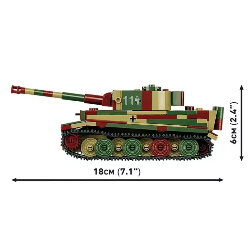Mudelkomplekt Cobi Pz.Kpfw. VI Tiger Ausf. E mõõtkavas 1:35, detailne ehitusklotside komplekt