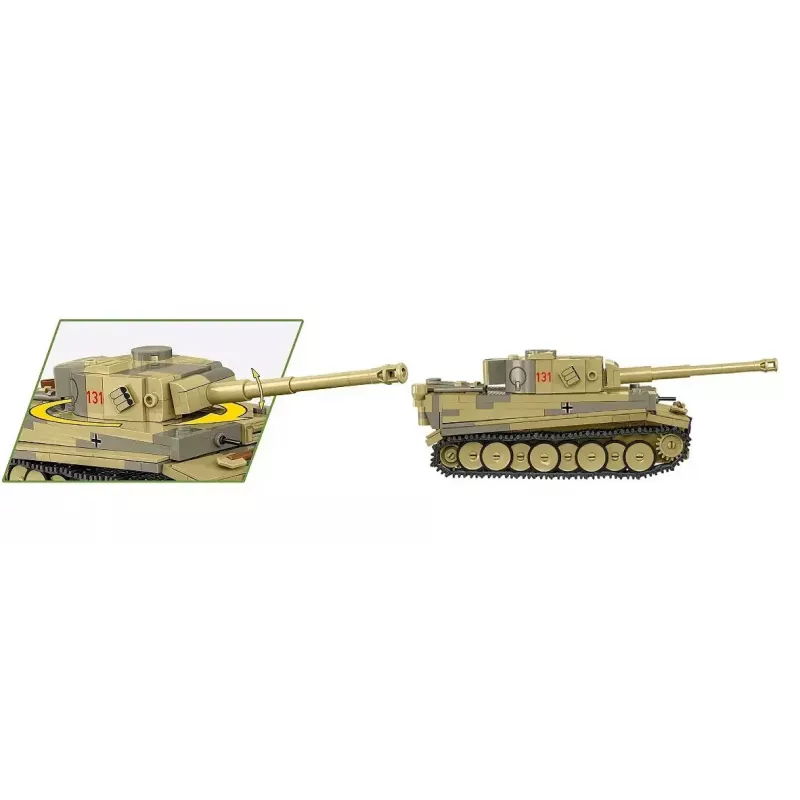 Ehituskomplekt Cobi Panzer VI Tiger I 442 osa mudel COIB-2734