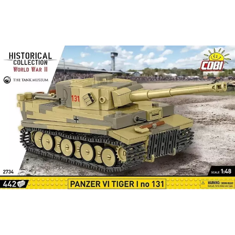 Ehituskomplekt Cobi Panzer VI Tiger I 442 osa mudel COIB-2734