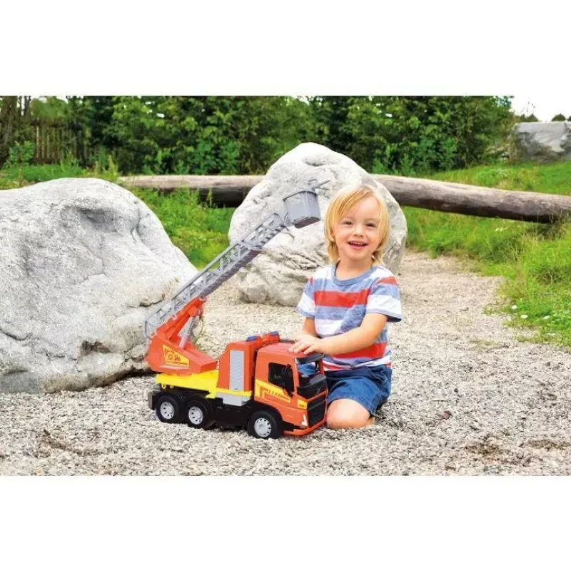 Lena Volvo FMX Vehicle Worxx tuletõrjeauto redeliga, mudel 04625, mänguasi