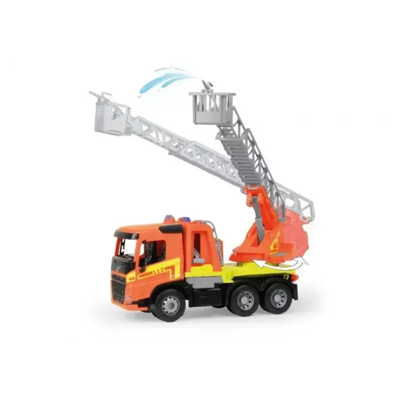Lena Volvo FMX Vehicle Worxx tuletõrjeauto redeliga, mudel 04625, mänguasi