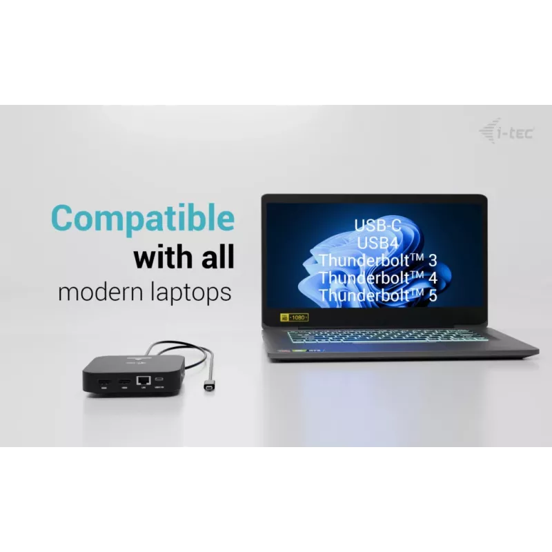 Dokkimisjaam ITEC USB-C Dual HDMI C31DUALHDMIDOCKPD — Dual 4K 60Hz, 100W voolutarve