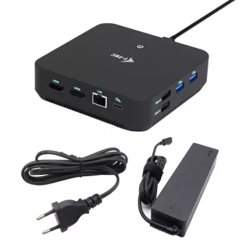 i-tec USB-C DP Dual HDMI dokkimisjaam toiteedastusega 100 W + universaalne laadija 100 W