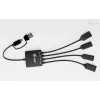 i-tec USB-C/USB-A kaabliga USB-jaotur, 4 porti (2x USB-C, 2x USB-A)