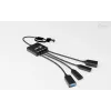 i-tec USB-C/USB-A kaabliga USB-jaotur, 4 porti (2x USB-C, 2x USB-A)