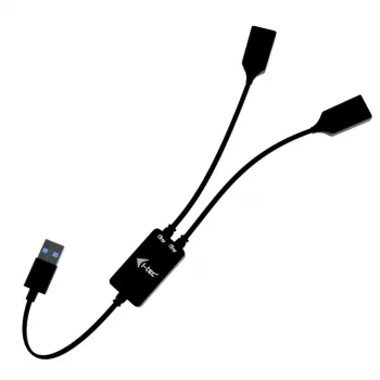 USB-A jaotur ITEC U3CBLHUB2A — 2 porti, USB 3.0 kuni 5 Gbit/s