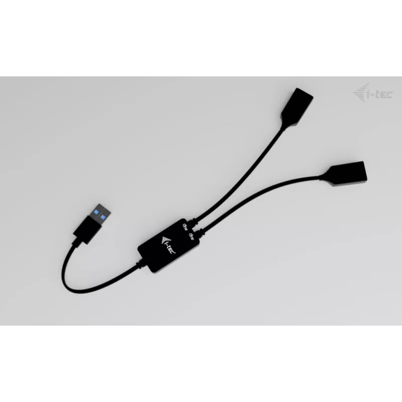 USB-A jaotur ITEC U3CBLHUB2A — 2 porti, USB 3.0 kuni 5 Gbit/s