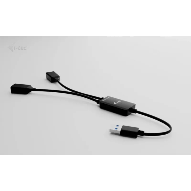 USB-A jaotur ITEC U3CBLHUB2A — 2 porti, USB 3.0 kuni 5 Gbit/s