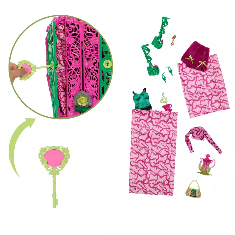 Monster High Skulltimate Secrets Garden Mysteries Playset, Venus McFlytrap nukk koos 19+ üllatusega