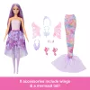 Barbie nukk Fantasy Fashion Pack with Accessories Including Mermaid Tail, Fairy Wings, & Necklaces