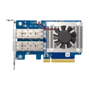 QNAP kahe pordiga 10GbE SFP+ võrgulaienduskaart QXG-10G2SF-NXE PCI Express juhtmega