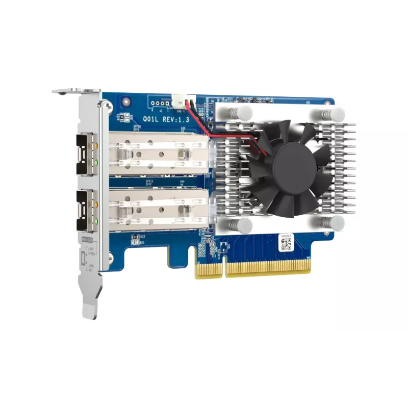 QNAP kahe pordiga 10GbE SFP+ võrgulaienduskaart QXG-10G2SF-NXE PCI Express juhtmega