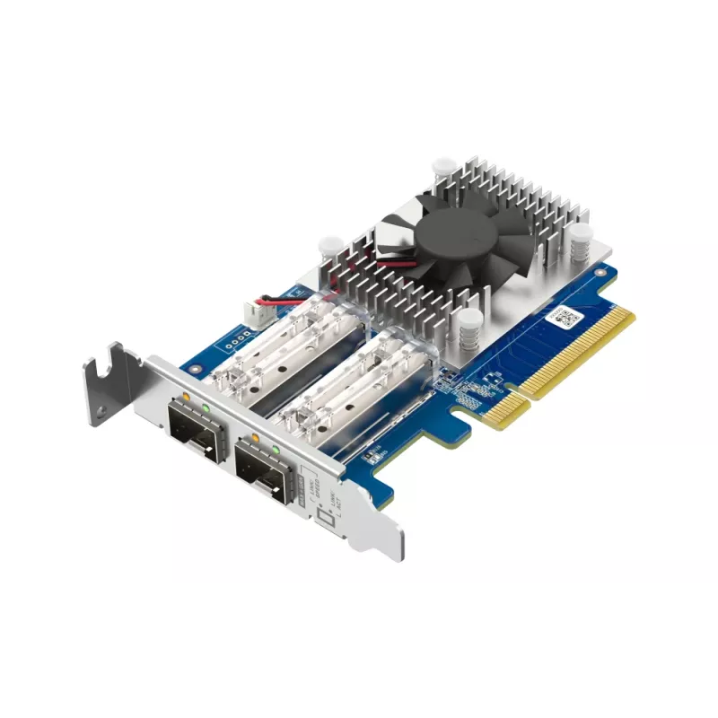 QNAP kahe pordiga 10GbE SFP+ võrgulaienduskaart QXG-10G2SF-NXE PCI Express juhtmega