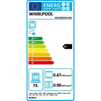 Whirlpool WOI5S8HM1SXA 73 L Must, Roostevaba teras