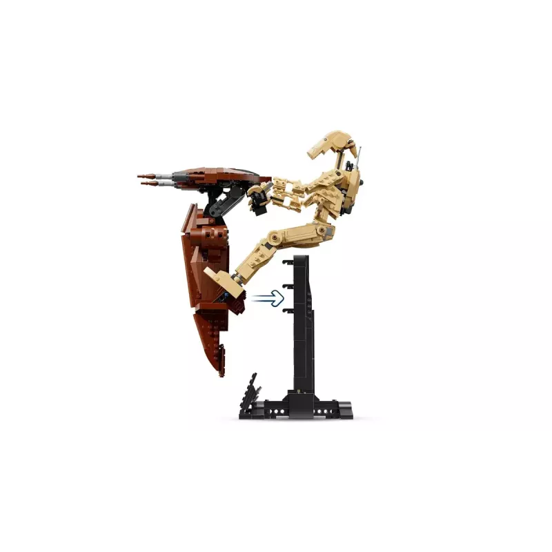 LEGO ehituskomplekt Star Wars Battle Droid koos STAP-iga 75428 — 1088 tükki, 1 minifiguur, väljapaneku mõõtmed 140×380×300 mm